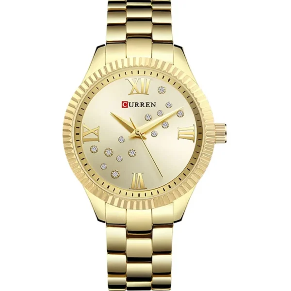 Curren 9009L-GLD Metal Band Women Watch