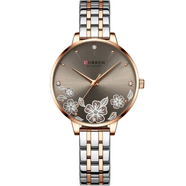 Curren 9068L-TTRG-BRN Metal Band Women Watch