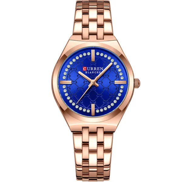 Curren 9096L-RG-BLU Metal Band Women Watch