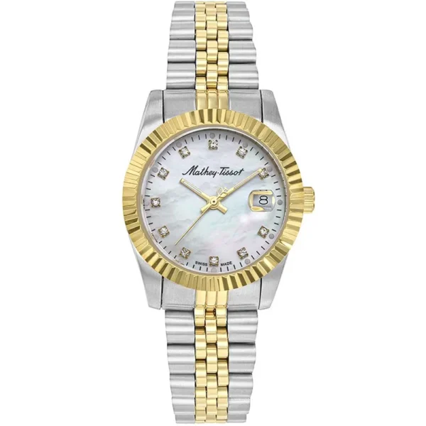 Mathey Tissot D910BI Metal Band Women Watch