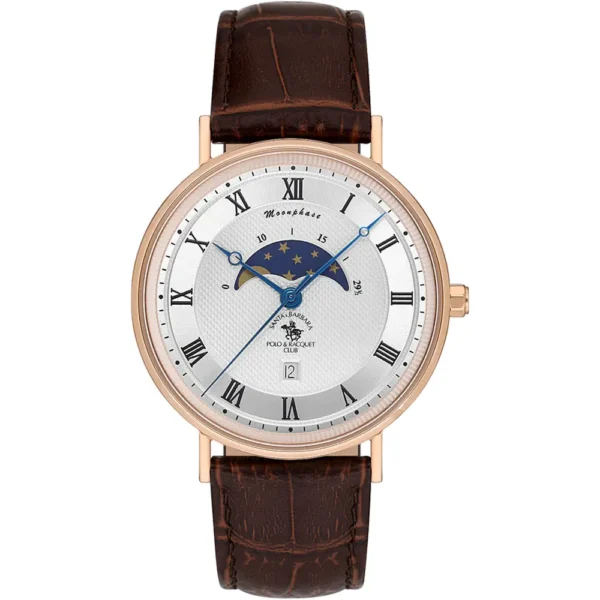 Santa Barbara Polo SB.4.10014-5 Leather Band Men Watch