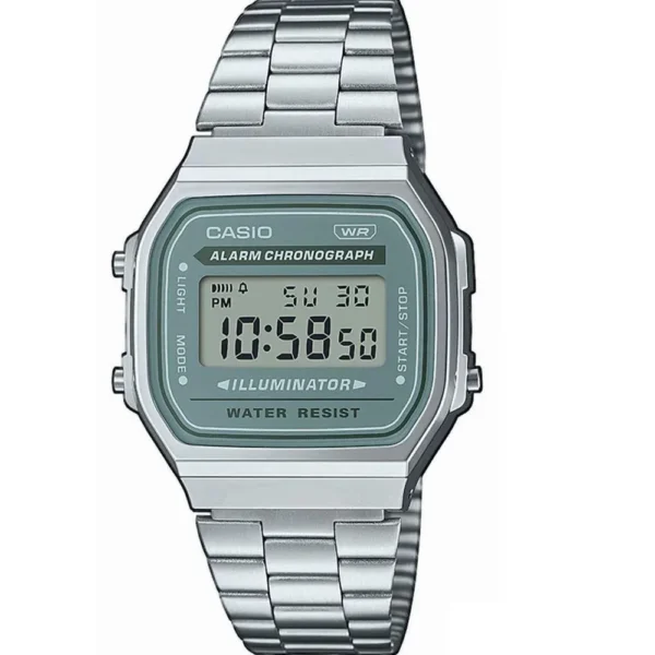 Casio A-168WA-3A Metal Band Unisex Watch