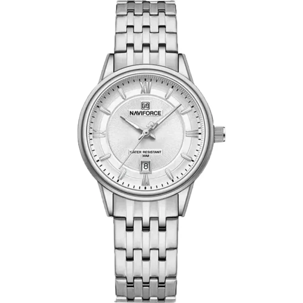 NaviForce NF8040L-CH-WHT Metal Band Women Watch