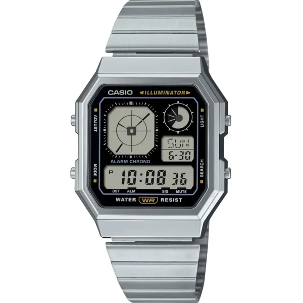 Casio A-130WE-1A Metal Band Unisex Watch
