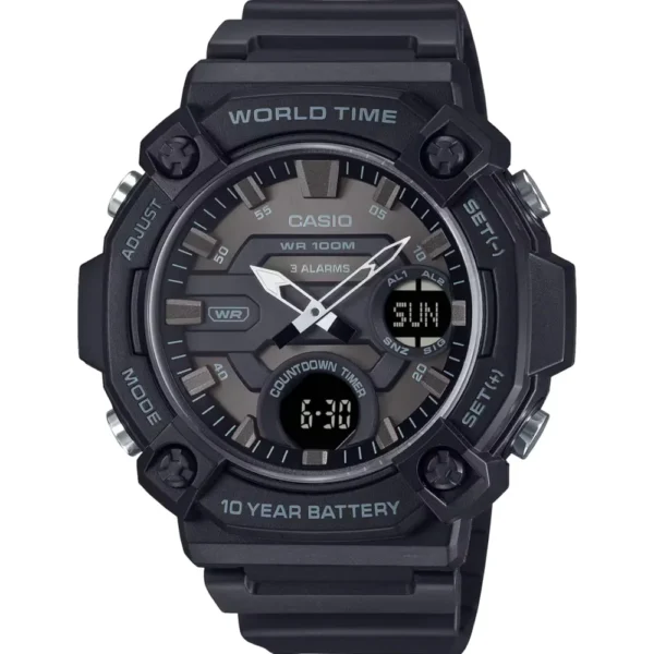 Casio AEQ-120W-1B Rubber Band Men Watch