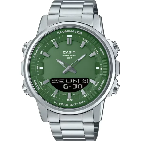 Casio AMW-880D-3A Metal Band Men Watch