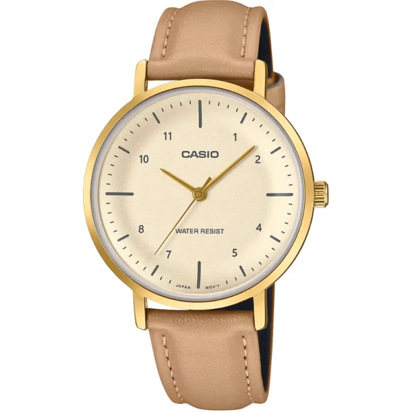Casio LTP-VT03GL-4B Leather Band Women Watch