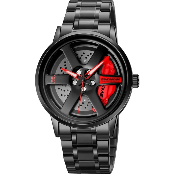 Skmei 1787-G-BLK-REDNIDL Metal Band Men Watch