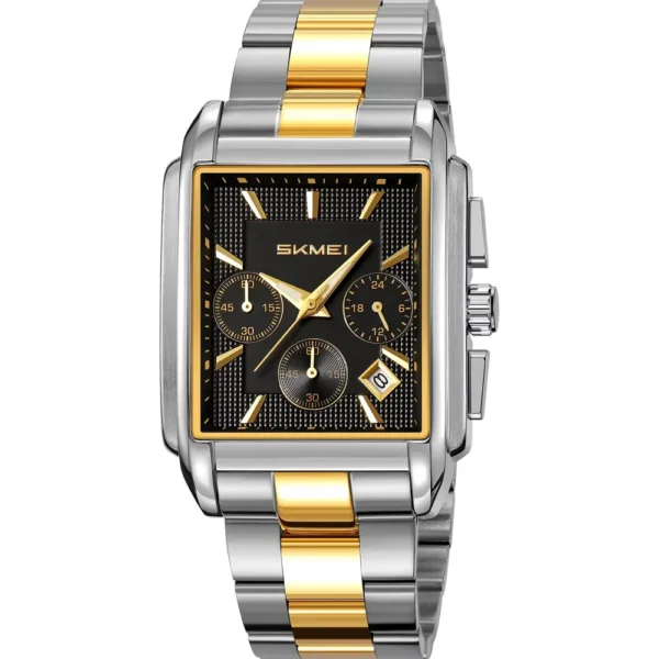Skmei 2339-G-TTGLD-BLK Metal Band Men Watch