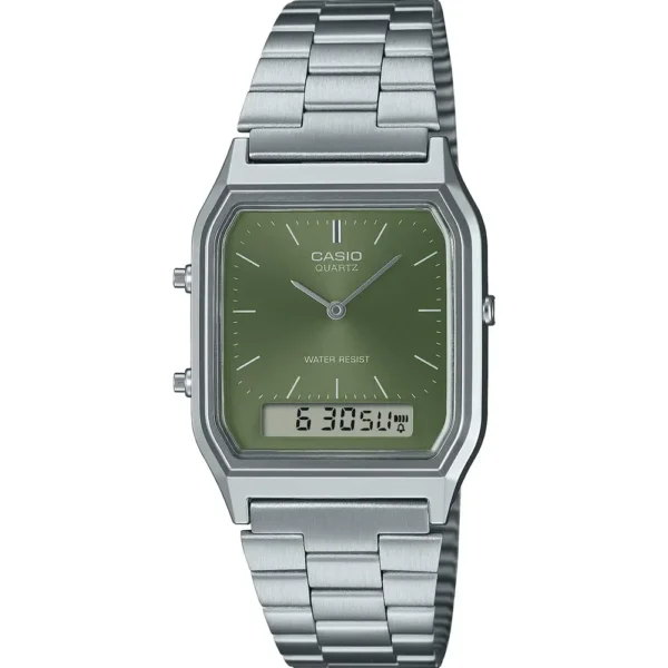 Casio AQ-230A-3A Metal Band Men Watch