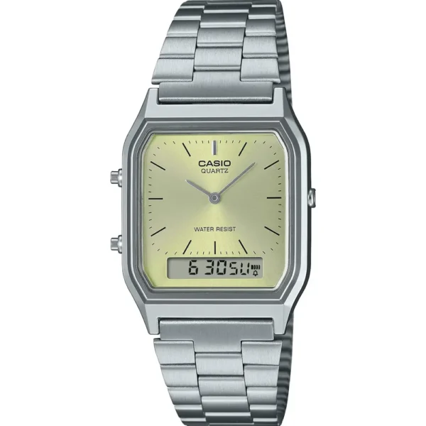 Casio AQ-230A-9A Metal Band Men Watch