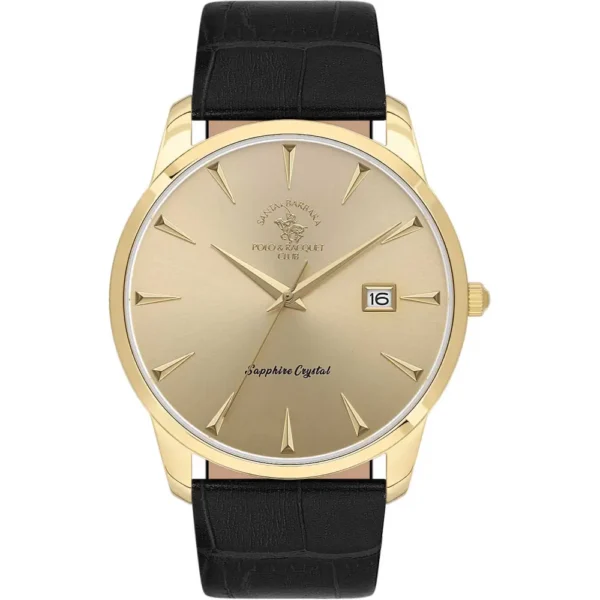 Santa Barbara Polo SB.1.10606-5 Leather Band Men Watch