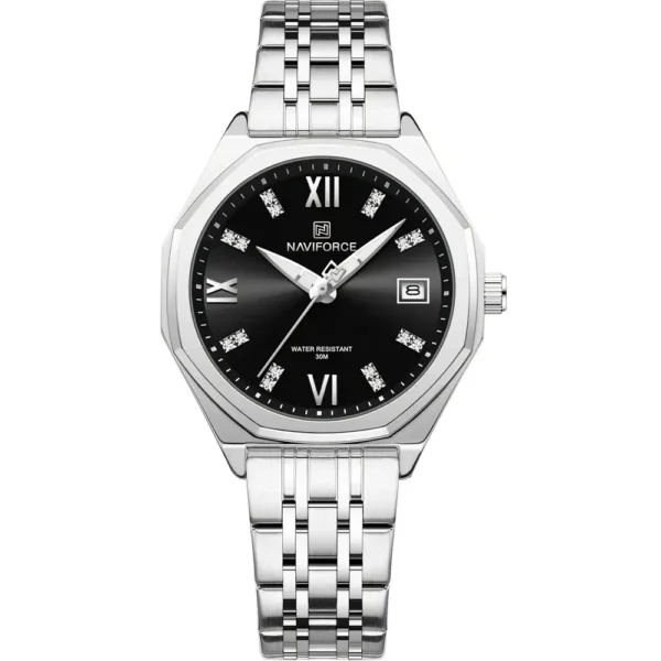 NaviForce NF5052L-CH-BLK Metal Band Women Watch