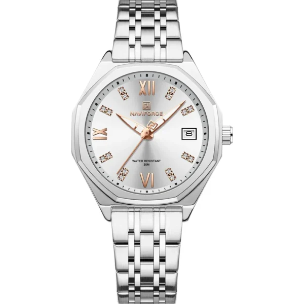 NaviForce NF5052L-CH-WHT Women Band Men Watch