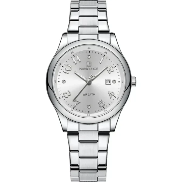 NaviForce NF5059L-CH-WHT Metal Band Men Watch
