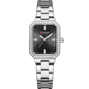 Curren 9102L-CH-BLK Metal Band Women Watch