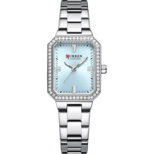 Curren 9102L-CH-SBLU Metal Band Women Watch