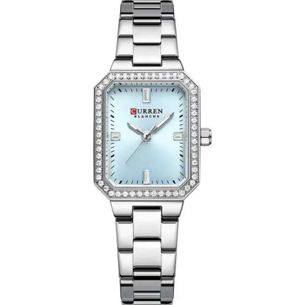 Curren 9102L-CH-SBLU Metal Band Women Watch