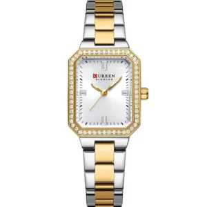 Curren 9102L-TTGLD-WHT Metal Band Women Watch