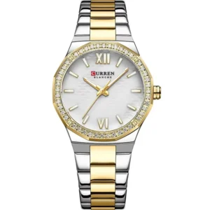 Curren 9103L-TTGLD-WHT Metal Band Women Watch