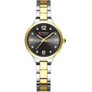 Curren 9105L-TTGLD-BLK Metal Band Women Watch