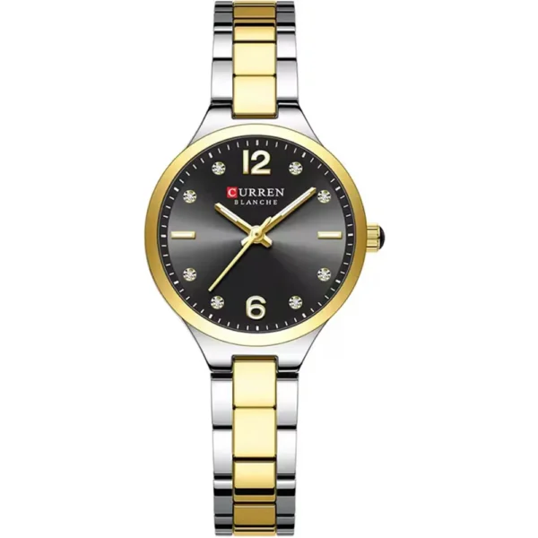 Curren 9105L-TTGLD-BLK Metal Band Women Watch