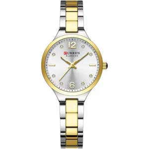 Curren 9105L-TTGLD-WHT Metal Band Women Watch