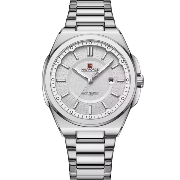 NaviForce NF9212G-CH-WHT Metal Band Men Watch
