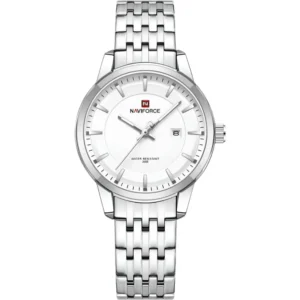 NaviForce NF9228L-CH-WHT Metal Band Women Watch
