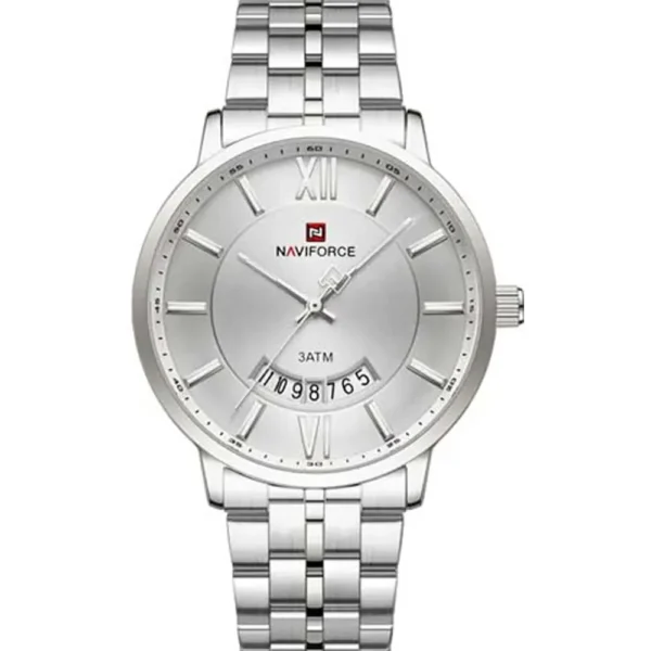 NaviForce NF9238G-CH-WHT Metal Band Men Watch