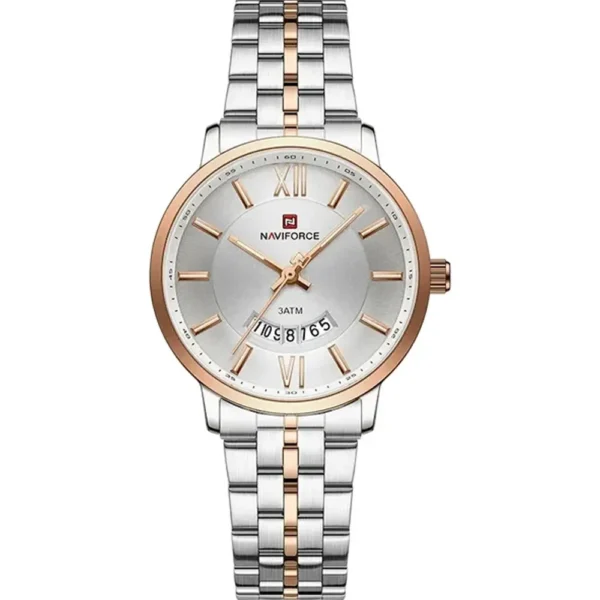 NaviForce NF9238L-TTRG-WHT Metal Band Women Watch