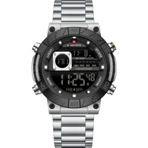 NaviForce NF9241G-CH-BLK DIGI Metal Band Men Watch