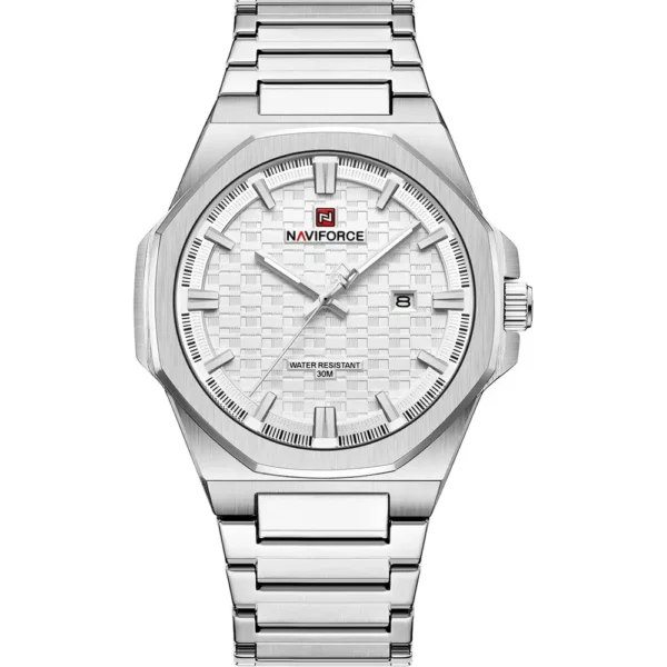 NaviForce NF9245G-CH-WHT Metal Band Men Watch