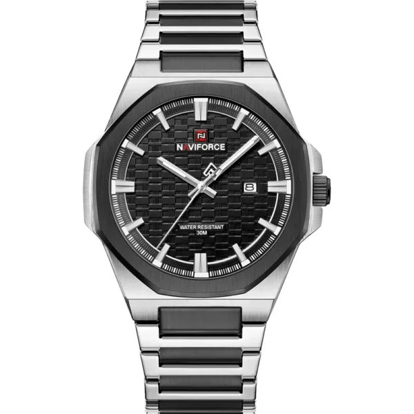NaviForce NF9245G-TTBLK-BLK Metal Band Men Watch