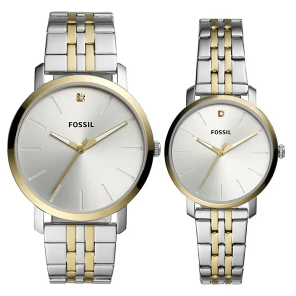 Fossil BQ-2467 Metal Band Pair Set Watch