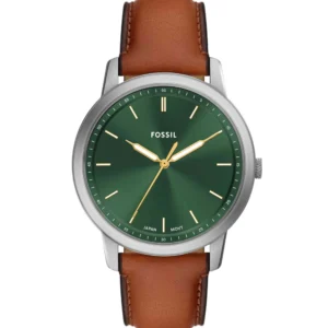 Fossil FS-6094 Minimalist Leather Band Men Watch