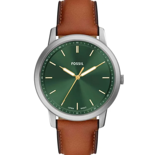 Fossil FS-6094 Minimalist Leather Band Men Watch