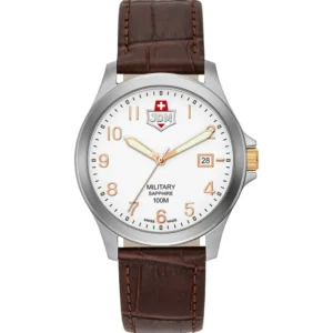 JDM Military JDM-WG001-02 ALPHA I Leather Band Men Watch