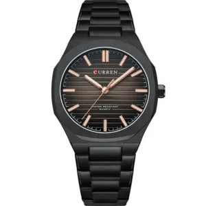 Curren 8456G-BLK Metal Band Men Watch