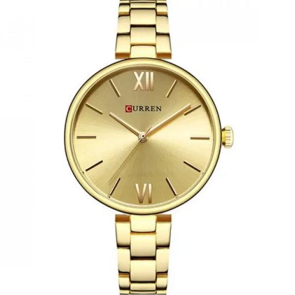 Curren 9017L-GLD Metal Band Women Watch