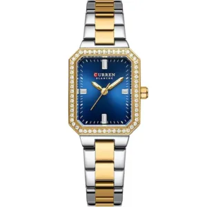 Curren 9102L-TTGLD-BLU Metal Band Women Watch